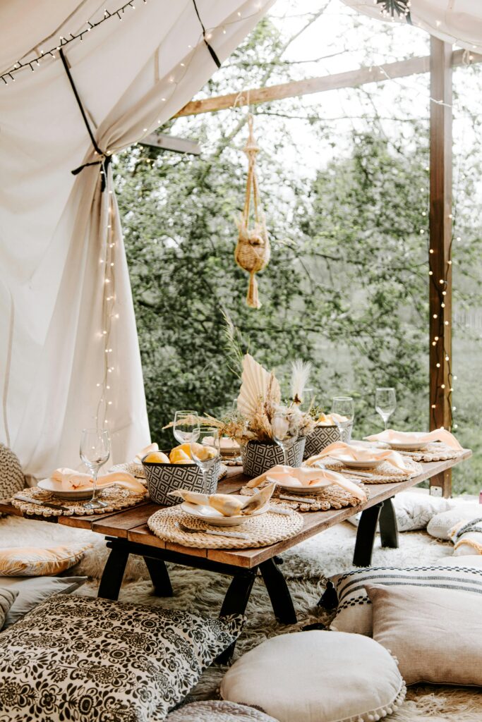 Outdoor Tent Setup